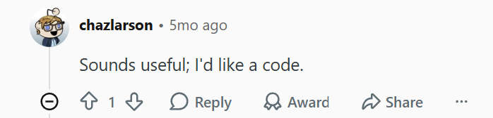 Reddit comment saying ConvertFast sounds useful