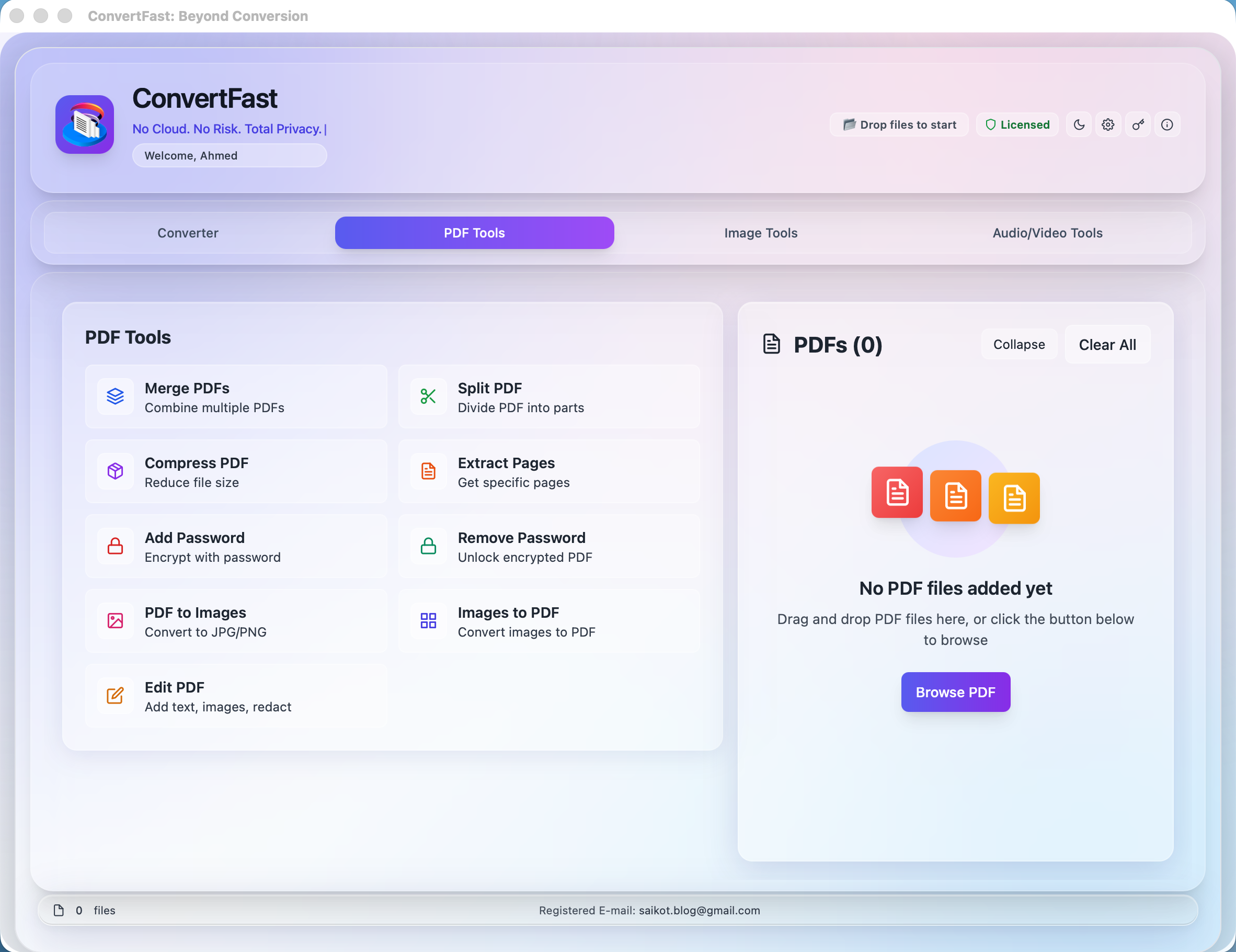 Powerful PDF Toolkit - ConvertFast Feature Demo