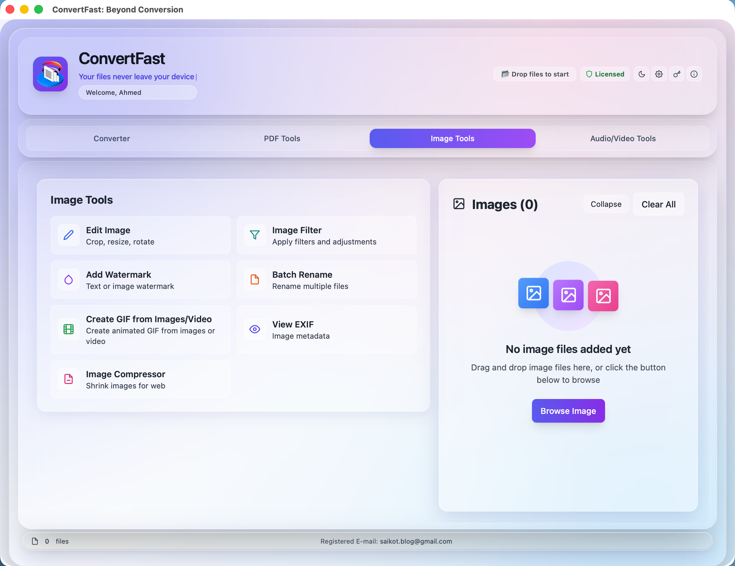 Advanced Image Tools - ConvertFast Feature Demo